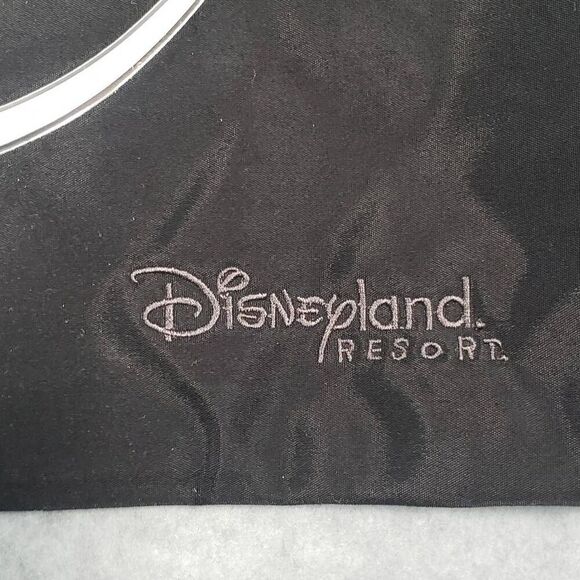 Disneyland Resorts Mickey Mouse Logo Sling Bag Metallic Silver Heavy Duty Nylon - Picture 5 of 9